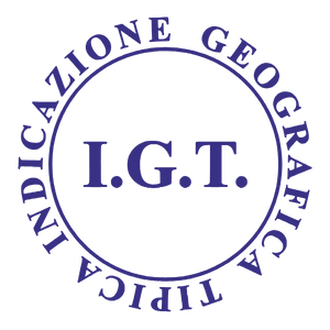 Questa immagine raffigura il marchio I.G.T. che dona prestigio ad alcune delle etichette dell'azienda Vitivinicola Bongiovanni